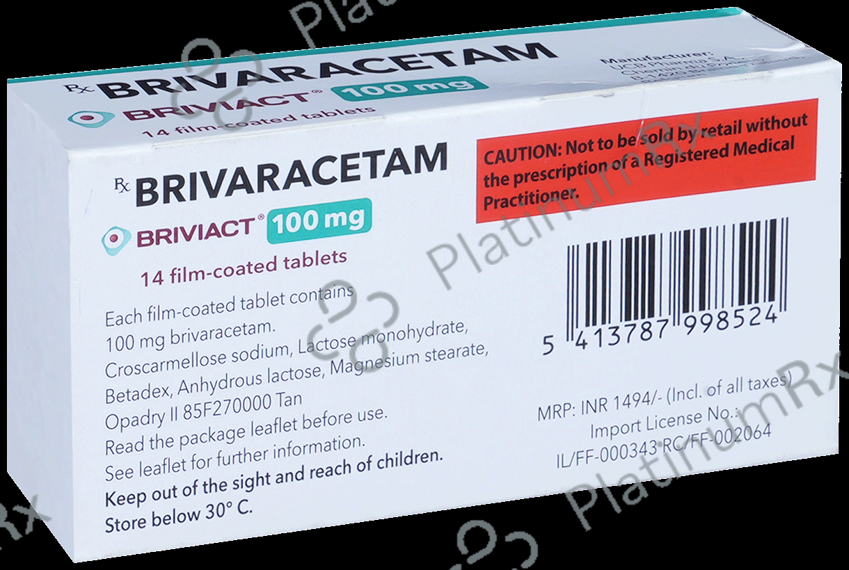 Briviact 100mg Tablet