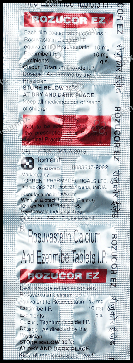 Rozucor EZ 10/10mg Tablet 10s