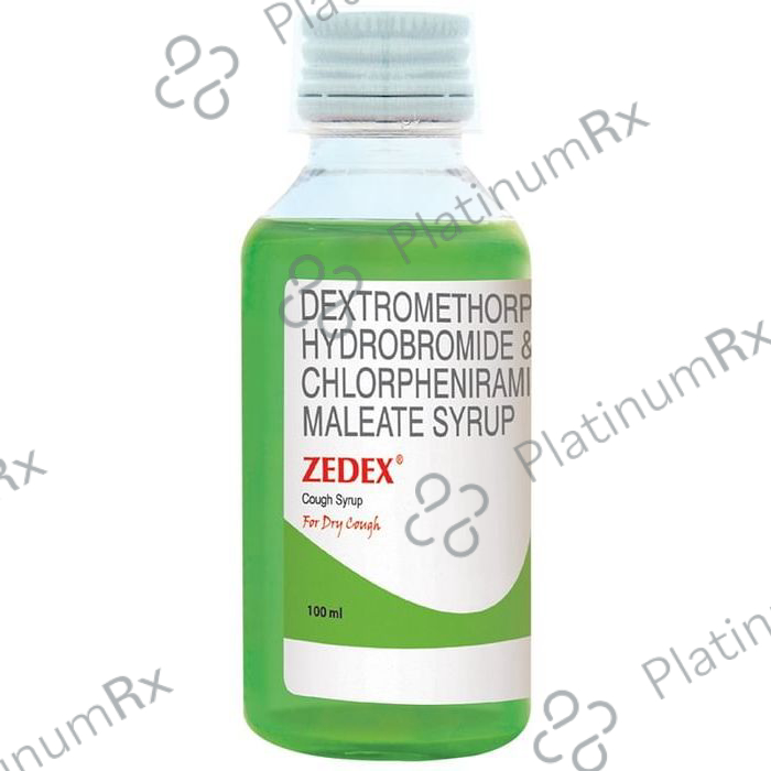Zedex Cough 2/10mg Syrup 100ml