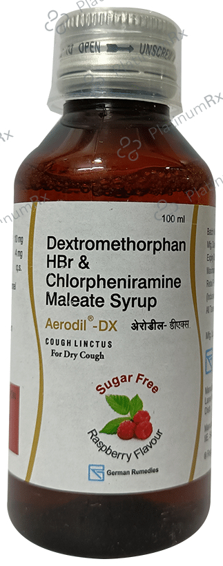 Aerodil-DX Syrup Raspberry Sugar Free