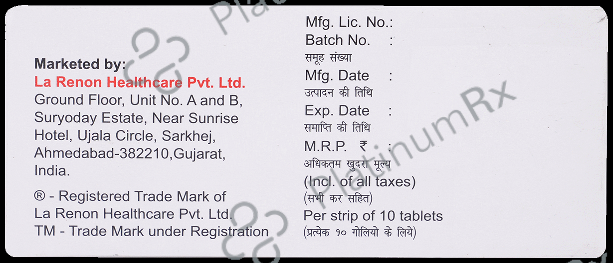 Larentine D 5mg/5mg Tablet