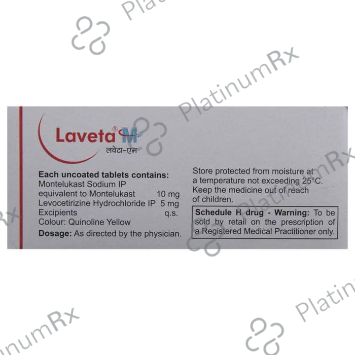 Laveta M 5/10mg Tablet 10s