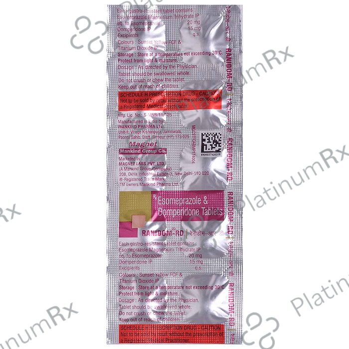 Ranidom RD 15/20mg Tablet 10s