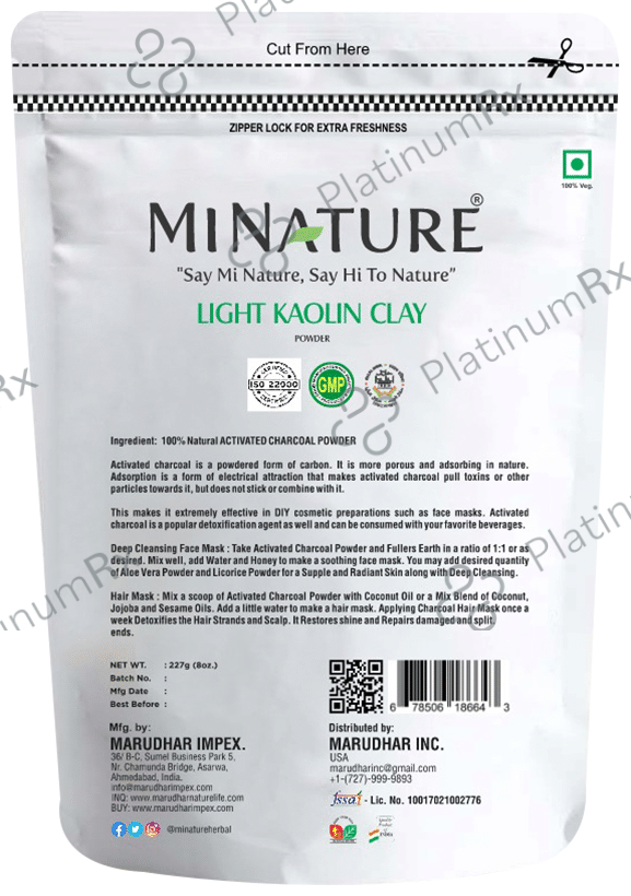 Minature Light Kaolin Clay Powder