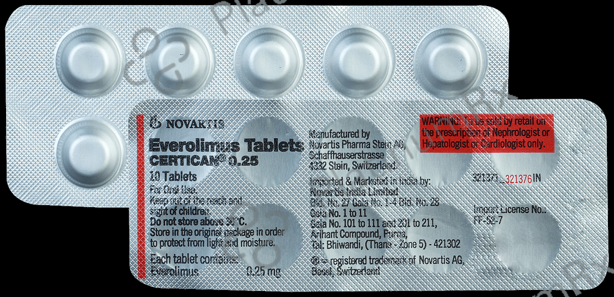 Certican 0.25mg Tablet