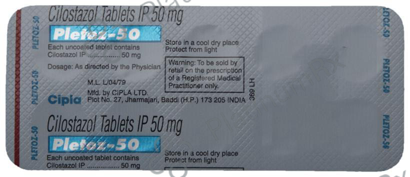 Pletoz 50mg Tablet 10s
