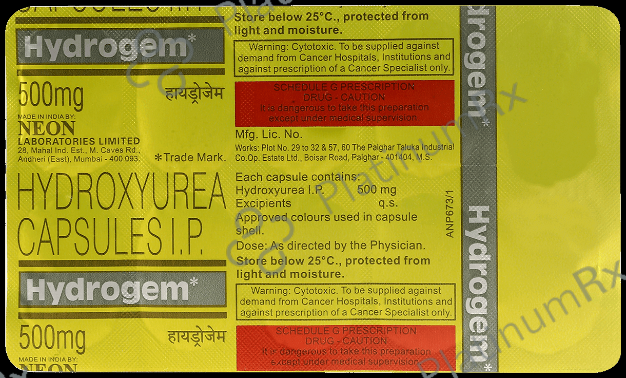 Hydrogem 500mg Capsule 10s