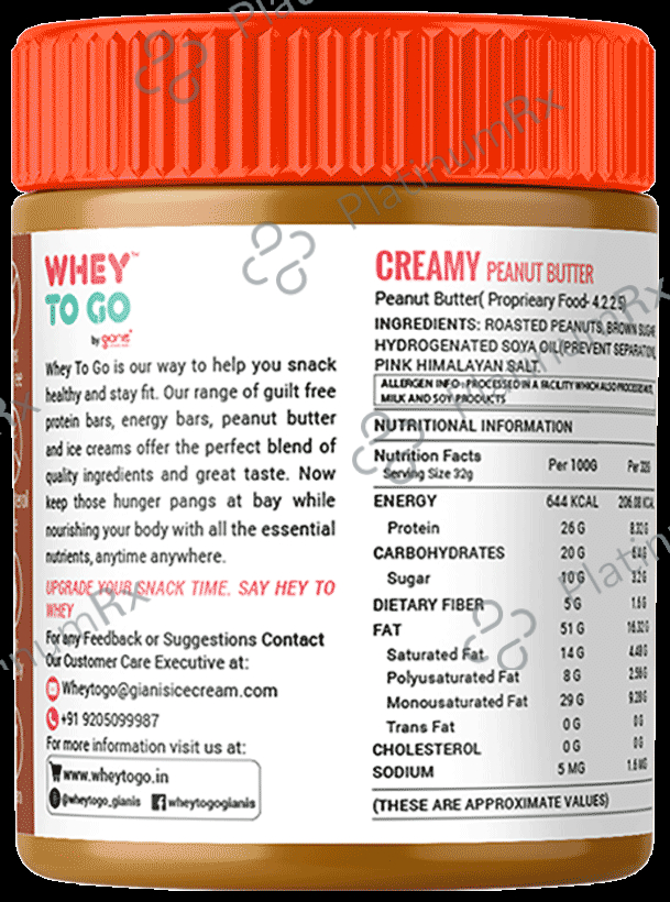 Whey To Go Original Peanut Butter Creamy