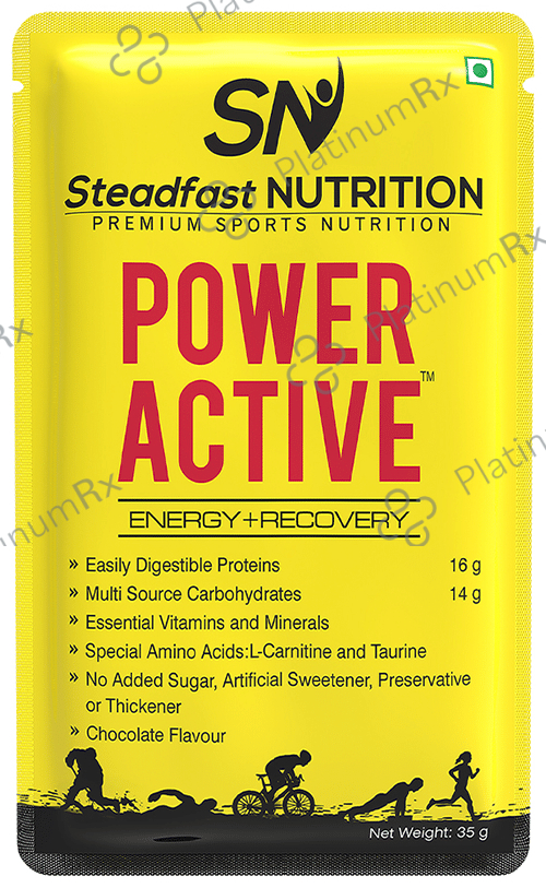 Steadfast Nutrition Power Active Energy + Recovery Sachet (35gm Each) Chocolate
