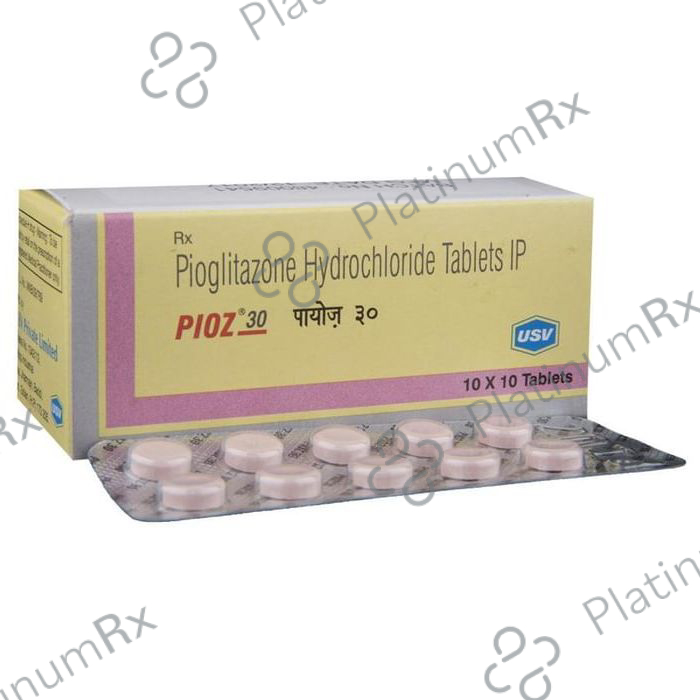 Pioz 30mg Tablet 10s