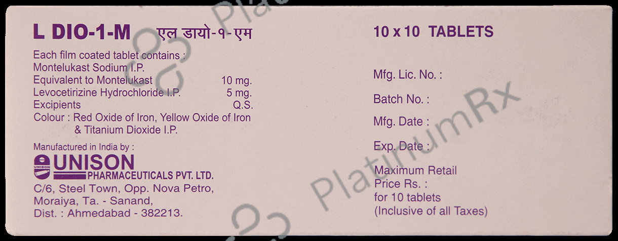 Ldio 1 M 5mg/10mg Tablet