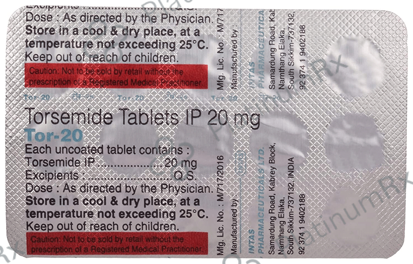 TOR 20mg Tablet 15s