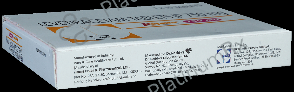 Keppra 750mg Tablet 10s