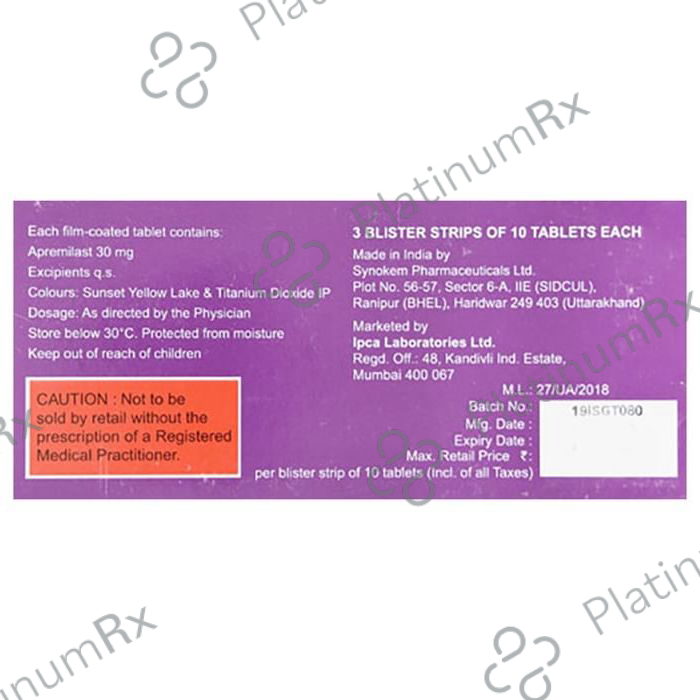 Apraize 30mg Tablet 10s