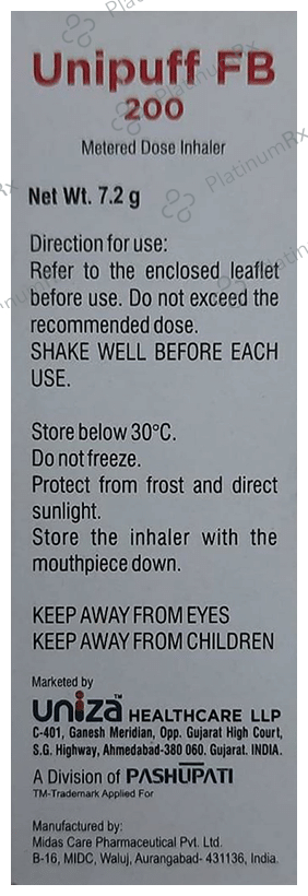 Unipuff FB 200 Inhaler