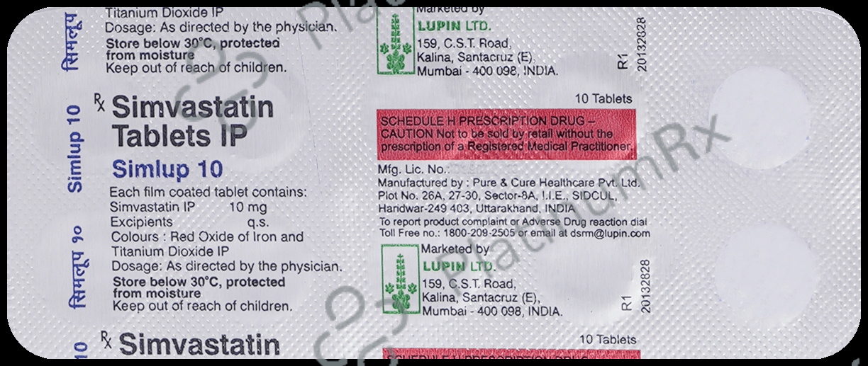 Simlup 10mg Tablet