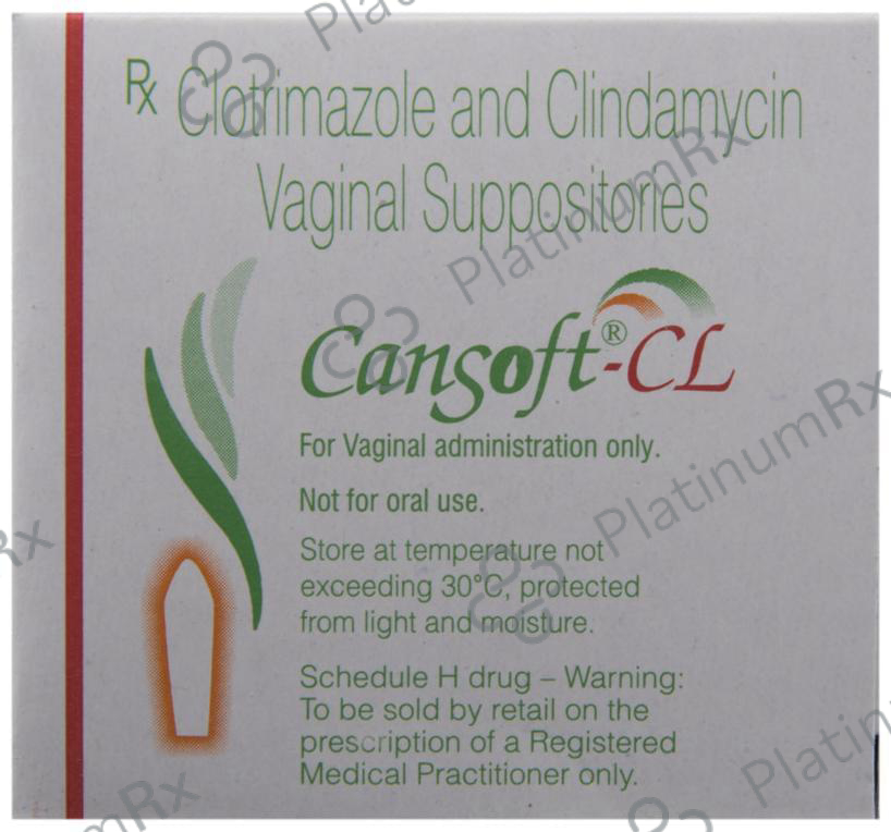 Cansoft CL 100/200mcg Vaginal Suppository 3s