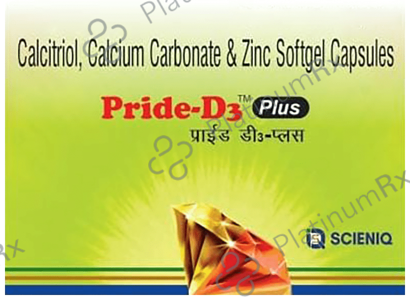 Pride-D3 60K Plus Soft Gelatin Capsule