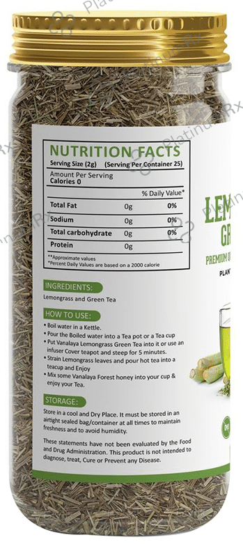 Vanalaya Lemongrass Green Tea