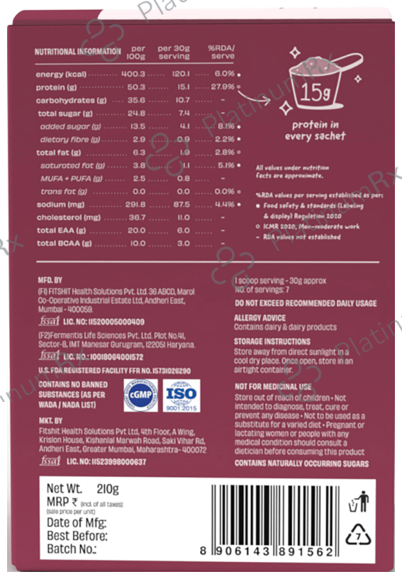 The Whole Truth Protein for Everyone Sampler Sachet (30gm Each) 15gm Protein Per Scoop Ragi Cocoa