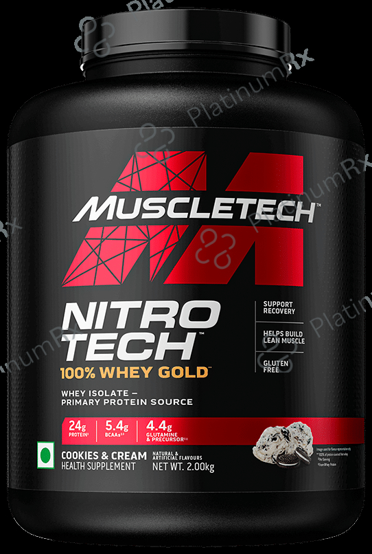 Muscletech Nitro Tech 100% Whey Gold Powder Cookies & Cream 2 kg