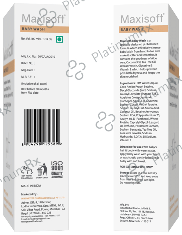 Maxisoft Baby Wash (100ml Each) 1 Bottle
