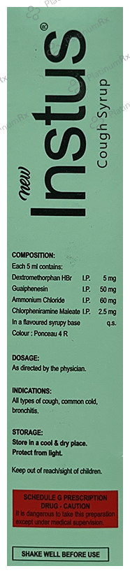 New Instus Cough Syrup Mixed Fruit