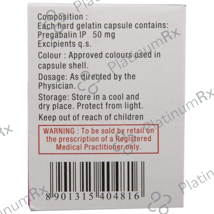 Pregaba 50 Capsule