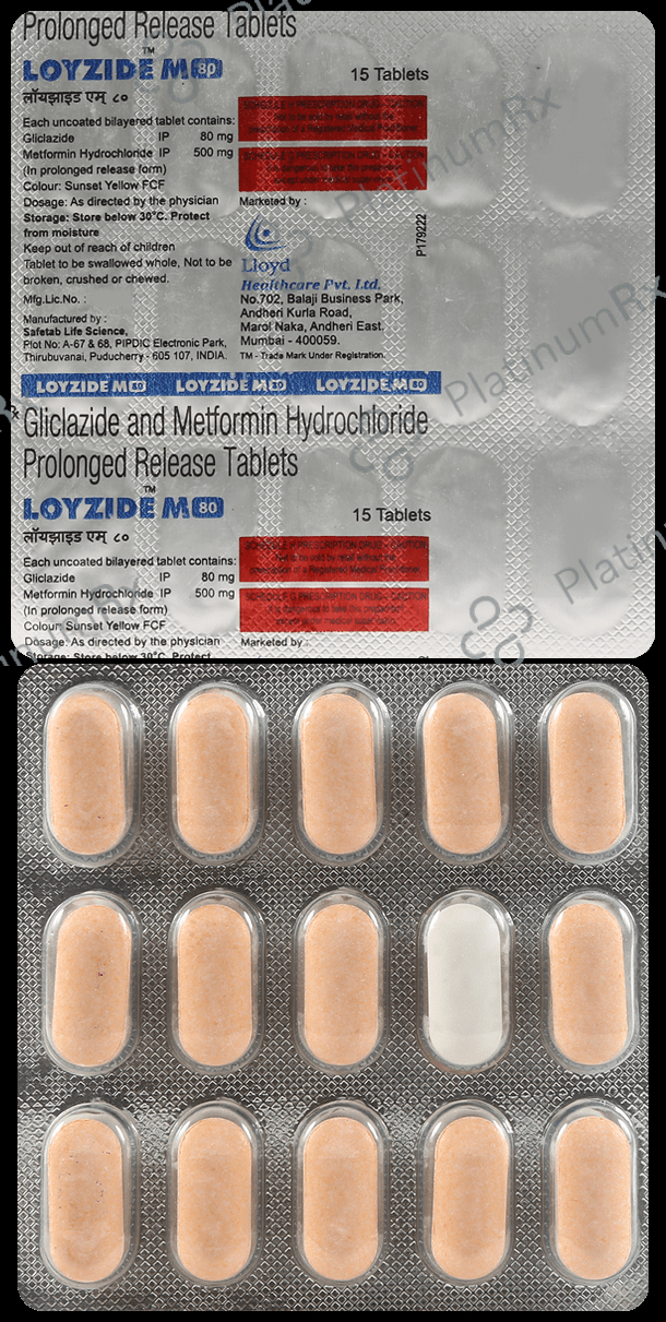Loyzide M 80mg Tablet PR 15s