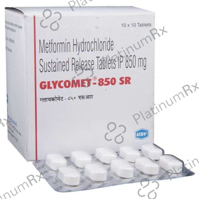 Glycomet 850mg SR Tablet 10s