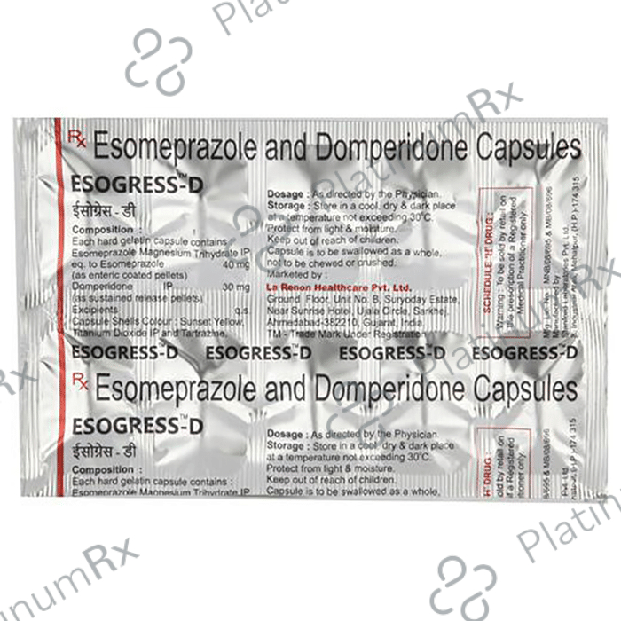 Esogress D 30/40mg Capsule SR 10s