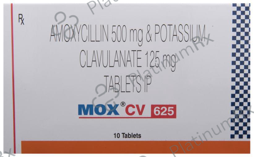 Mox CV 625 500/125mg Tablet 10s