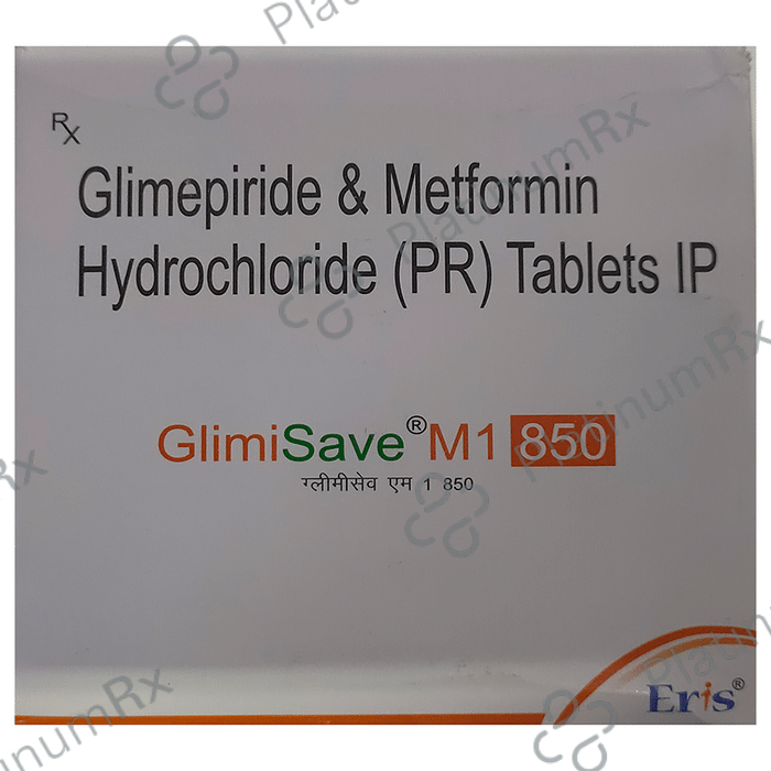 Glimisave M 1/850mg Tablet PR 15s