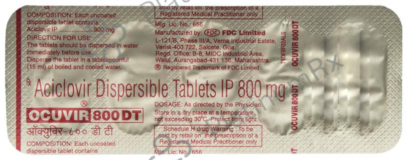 Ocuvir 800mg DT Tablet 5s