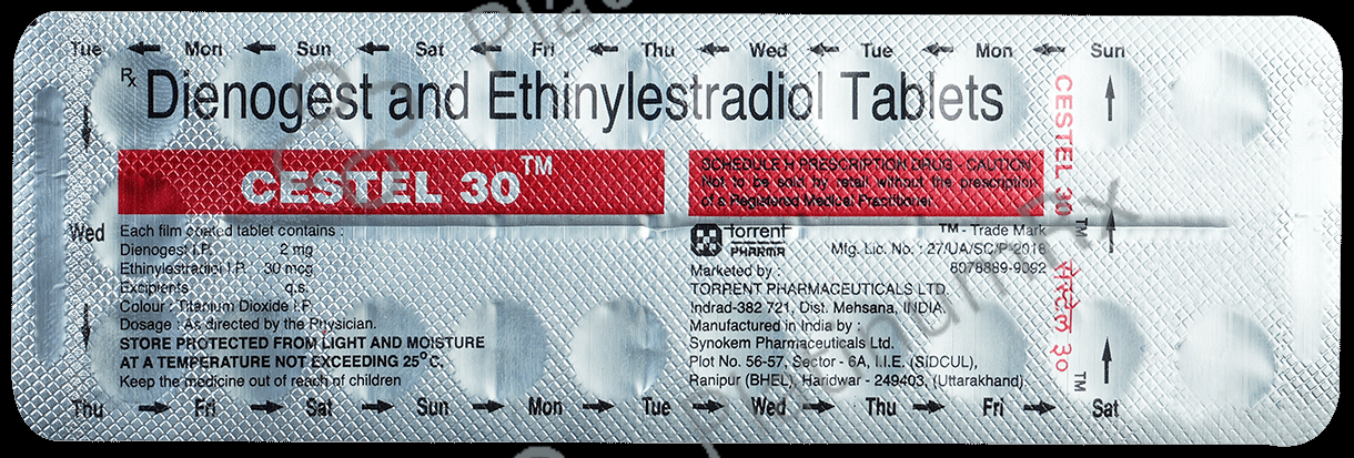 Cestel 30 2mg/30mcg Tablet 21s