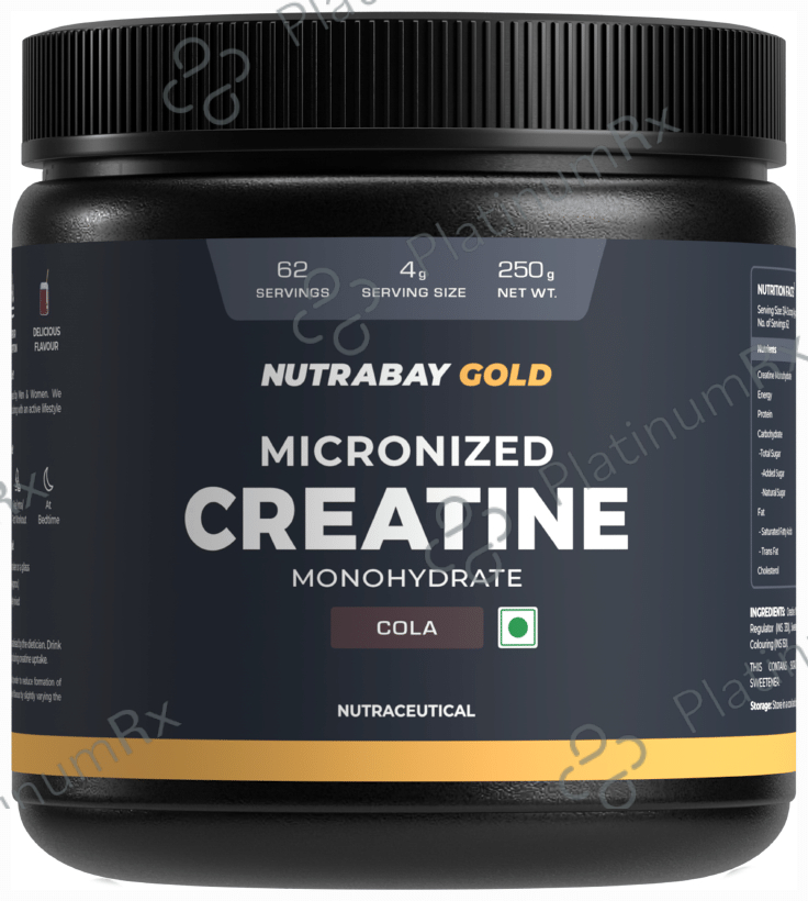 Nutrabay Gold Micronized Creatine Monohydrate Powder Cola 250 gm