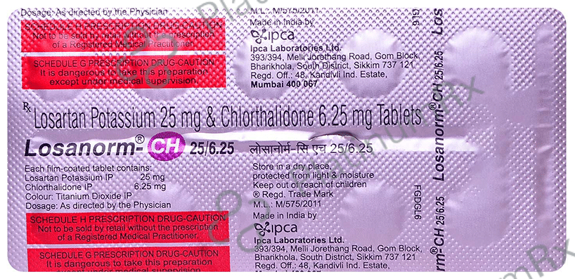 Losanorm-CH 25/6.25 Tablet