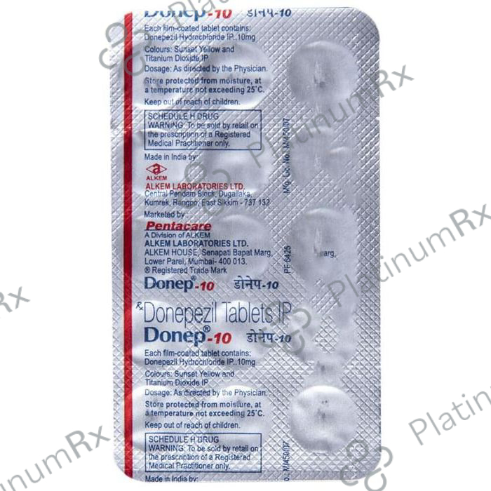Donep 10mg Tablet 15s