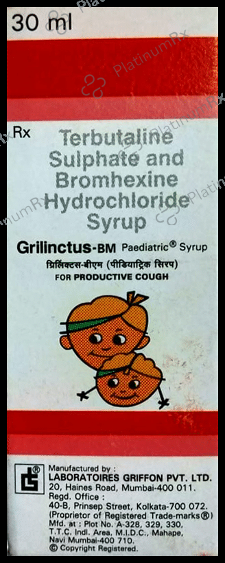 Grilinctus BM 4/1.5mg Paediatric Syrup 30ml