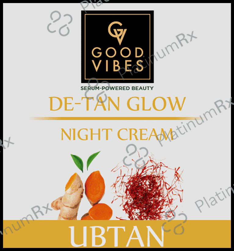 Good Vibes De-Tan Glow Night Cream Ubtan