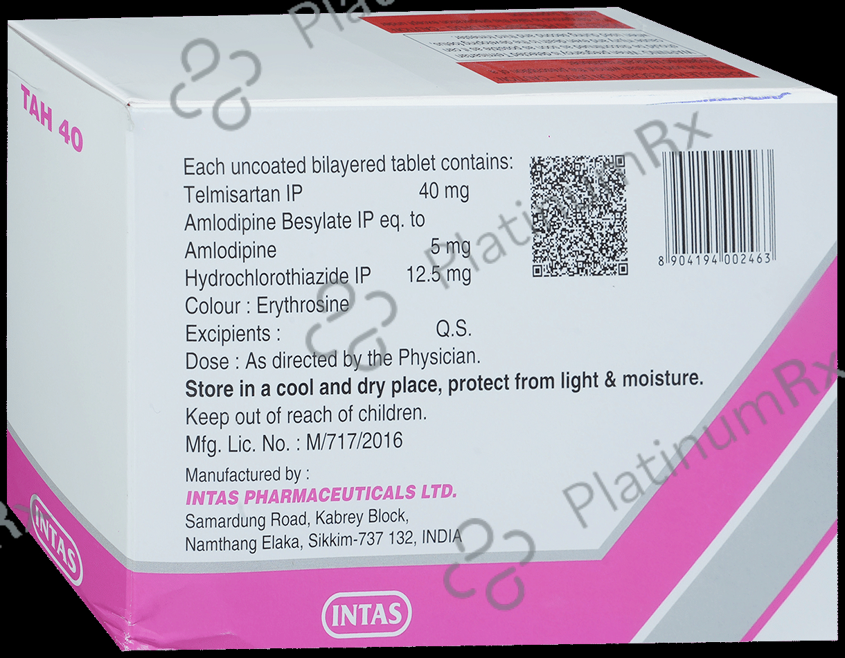 Tah 40/5/12.5mg Tablet 15s