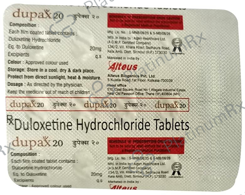 Dupax 20 Tablet