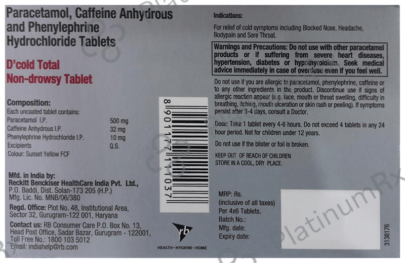 D Cold Total Tablet 6 Tablet