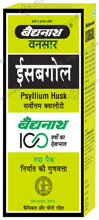 Baidyanath Vansaar Isabgol Psyllium Husk Powder - For Immunity & Constipation Relief 200 gm