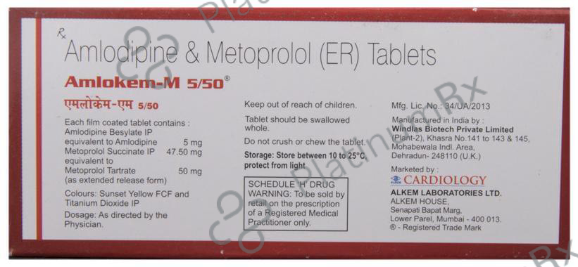 Amlokem M 5/50 Tablet