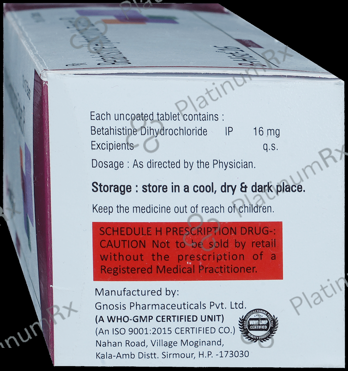 Bhist 16mg Tablet