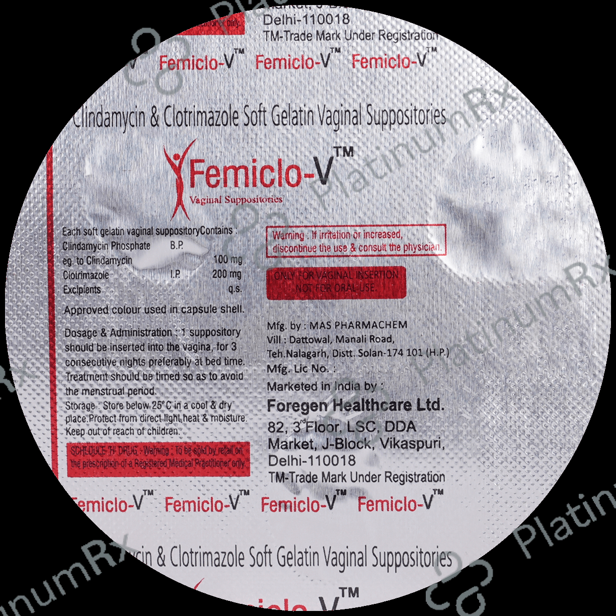 Femiclo V 100mg/200mg Tablet VT