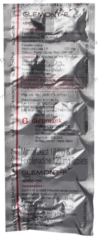 Glemont F 120/10mg Tablet 10s