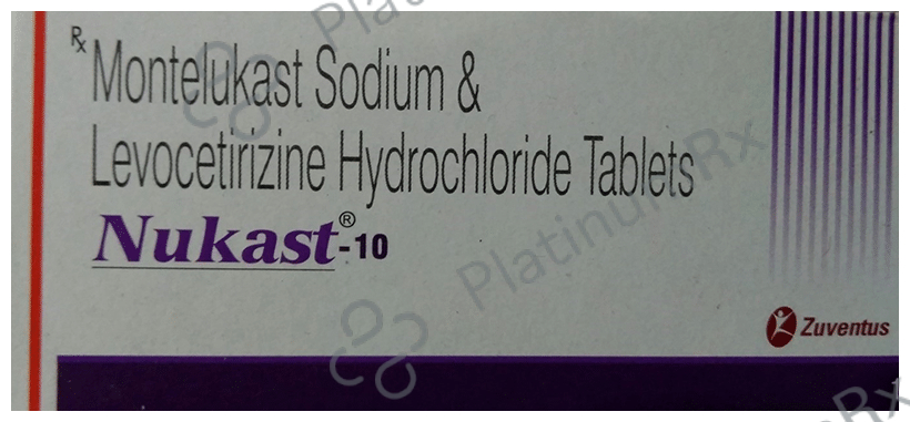 Nukast 5/10mg Tablet 10s