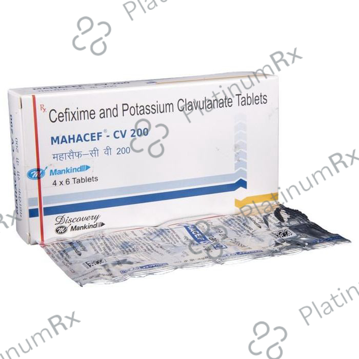 Mahacef CV 200 200/125mg Tablet 6s